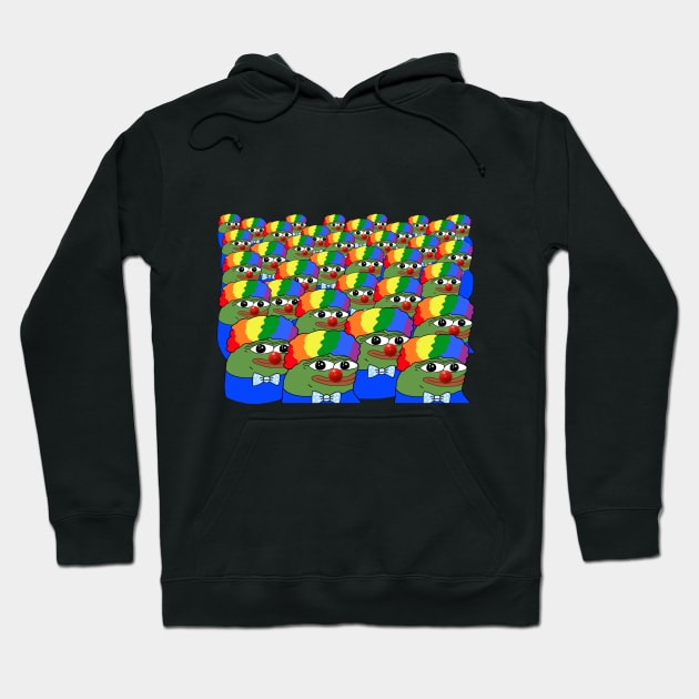 Clown Pepe Group - Honk Honk Group - Clown Pepe Honk Honk - Meme Hoodie by gin3art